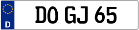Trailer License Plate